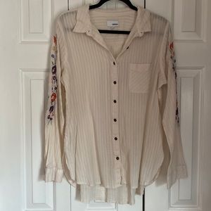 Sonoma Goods For Life Embroidered Sleeve Blouse